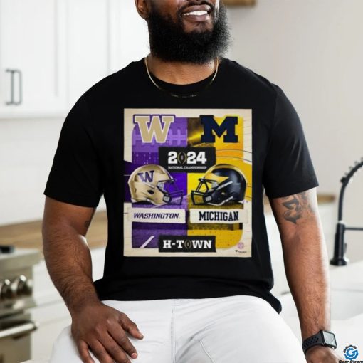 Michigan Wolverines Vs Washington Huskies College Football Playoff 2024 National Championship Matchup Shirt