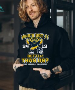 Michigan Wolverines Who’s Got It Better Than Us 2023 National Champions Score Shirt