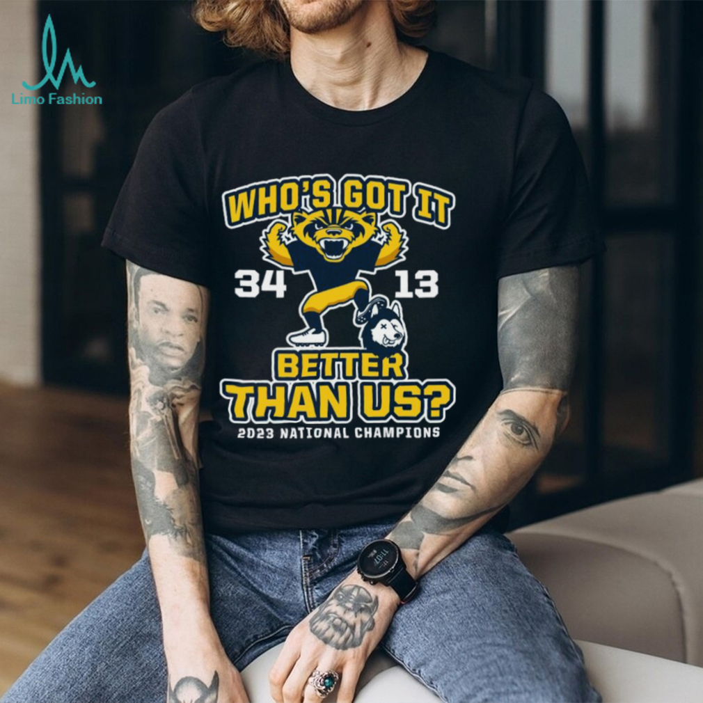 Michigan Wolverines Who’s Got It Better Than Us 2023 National Champions Score Shirt Michigan Wolverines Who’s Got It Better Than Us 2023 National Champions Score Shirt