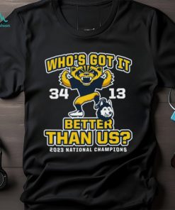 Michigan Wolverines Who’s Got It Better Than Us 2023 National Champions Score Shirt