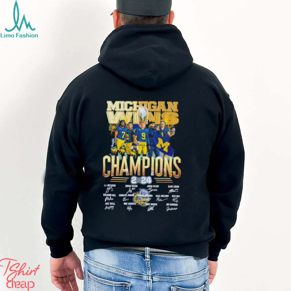 Michigan Wolverines Winner Champions 2024 Signatures shirt Michigan Wolverines Winner Champions 2024 Signatures shirt