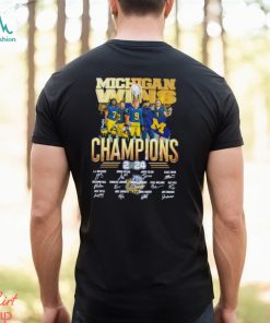 Michigan Wolverines Winner Champions 2024 Signatures shirt