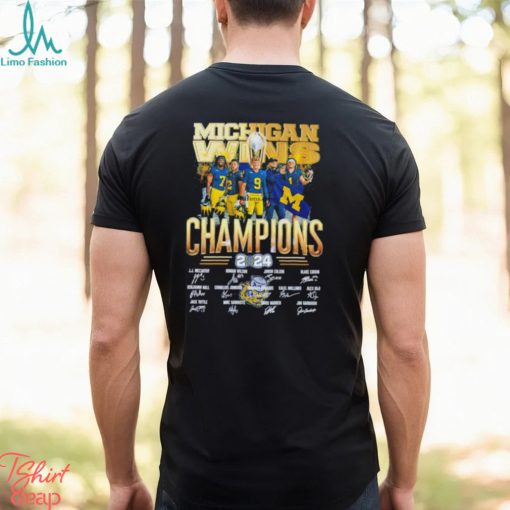 Michigan Wolverines Winner Champions 2024 Signatures shirt