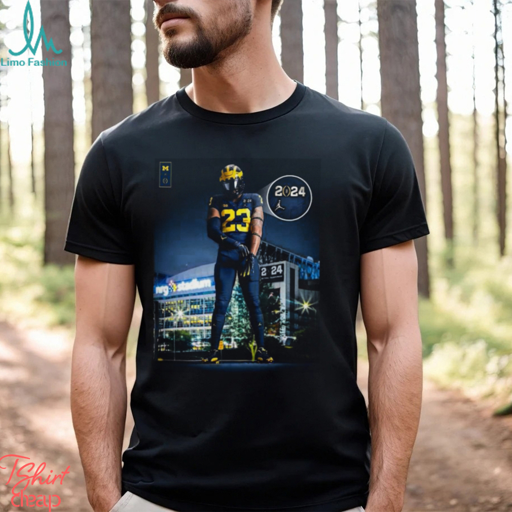 Michigan Wolverines With Uniform In CFP National Championship 2024 Shirt Michigan Wolverines With Uniform In CFP National Championship 2024 Shirt