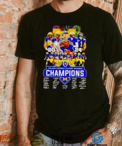 Michigan Wolverines college football playoff national 2024 signatures shirt