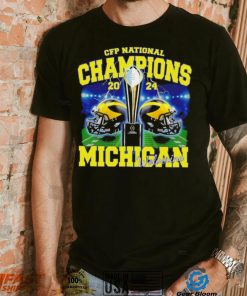Michigan Wolverines football CFP National Champions 2024 helmets shirt