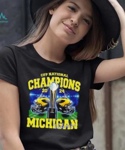 Michigan Wolverines football CFP National Champions 2024 helmets shirt