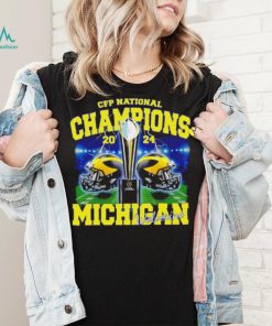 Michigan Wolverines football CFP National Champions 2024 helmets shirt