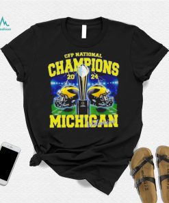 Michigan Wolverines football CFP National Champions 2024 helmets shirt