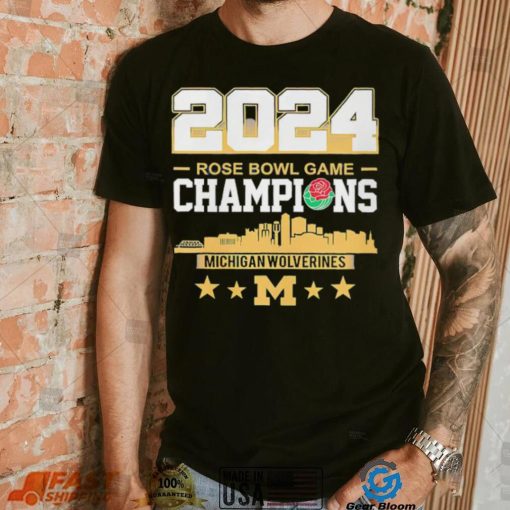 Michigan Wolverines football NFL 2024 Rose Bowl Game Champions shirt