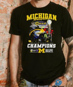 Michigan Wolverines go blue 2024 CFP Champions shirt