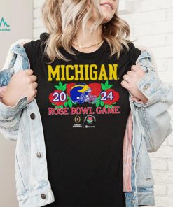 Michigan Wolverines helmet 2024 Rose Bowl game shirt