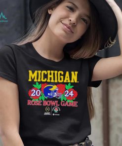 Michigan Wolverines helmet 2024 Rose Bowl game shirt