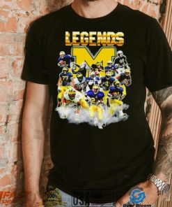 Michigan Wolverines legends player signatures logo 2024 shirt