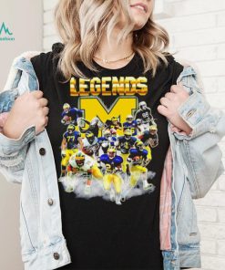 Michigan Wolverines legends player signatures logo 2024 shirt