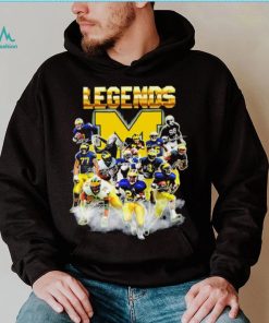 Michigan Wolverines legends player signatures logo 2024 shirt