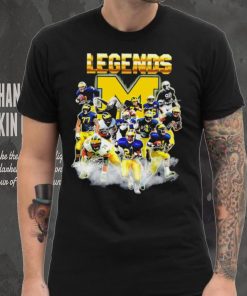 Michigan Wolverines legends player signatures logo 2024 shirt