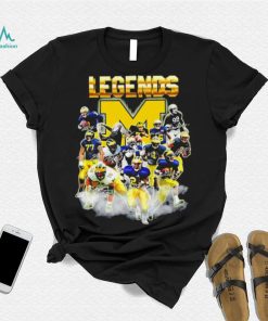 Michigan Wolverines legends player signatures logo 2024 shirt