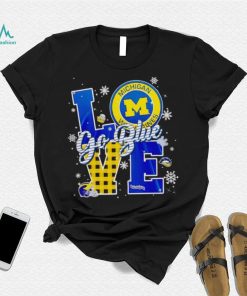 Michigan Wolverines love go blue shirt