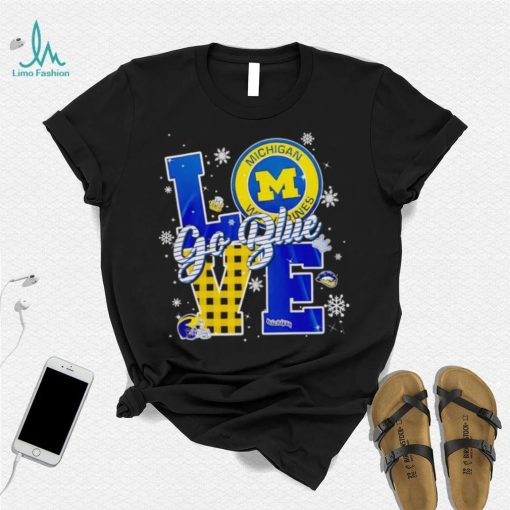 Michigan Wolverines love go blue shirt
