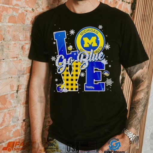 Michigan Wolverines love go blue shirt