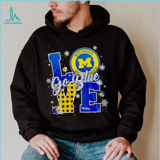 Michigan Wolverines love go blue shirt