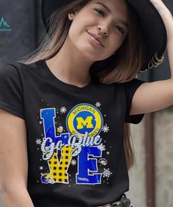 Michigan Wolverines love go blue shirt