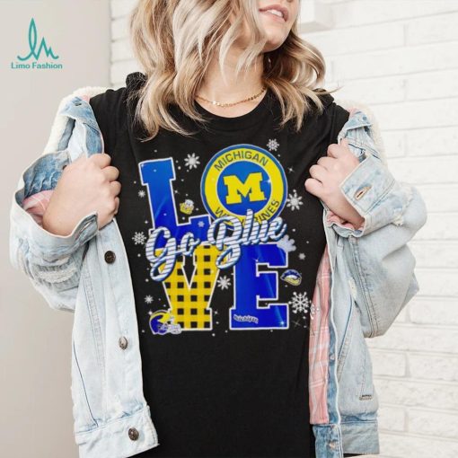 Michigan Wolverines love go blue shirt