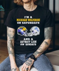 Michigan Wolverines on Saturdays Detroit Lions on Sundays shirt