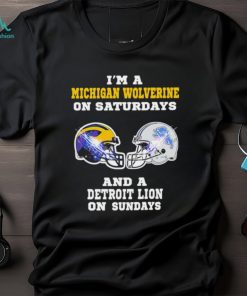Michigan Wolverines on Saturdays Detroit Lions on Sundays shirt