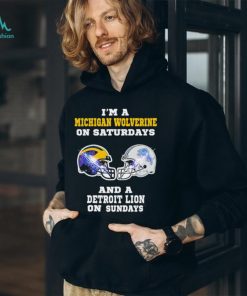 Michigan Wolverines on Saturdays Detroit Lions on Sundays shirt