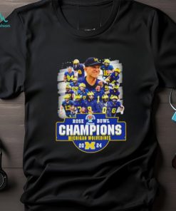 Michigan Wolverines team rose bowl champions 2024 shirt