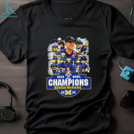 Michigan Wolverines team rose bowl champions 2024 shirt