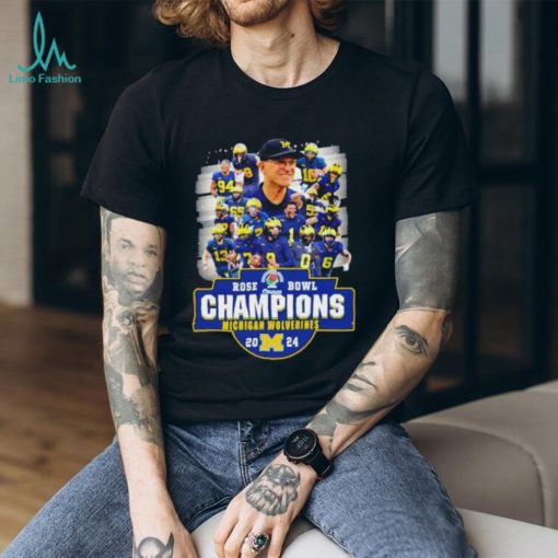 Michigan Wolverines team rose bowl champions 2024 shirt