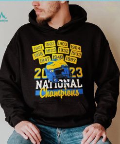 Michigan Wolverines twelve time national champions helmet shirt