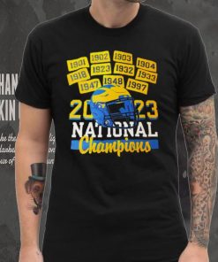 Michigan Wolverines twelve time national champions helmet shirt