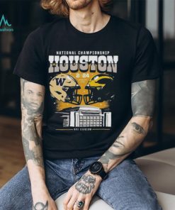 Michigan Wolverines vs Washington Huskies College Football Playoff 2024 National Championship Game Head To Head Stadium Shirts