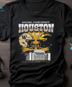 Michigan Wolverines vs Washington Huskies College Football Playoff 2024 National Championship Game Head To Head Stadium Shirts
