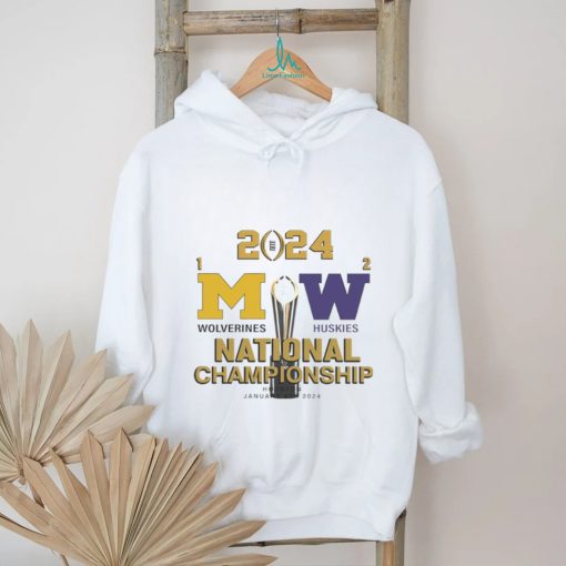 Michigan Wolverines vs Washington Huskies National Championship Houston 2024 shirt