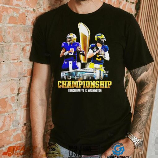 Michigan Wolverines vs Washington Huskies national championship january 8 big10 college football shirt