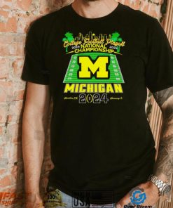 Michigan college football playoff 2024 National Championship skyline logo shirt