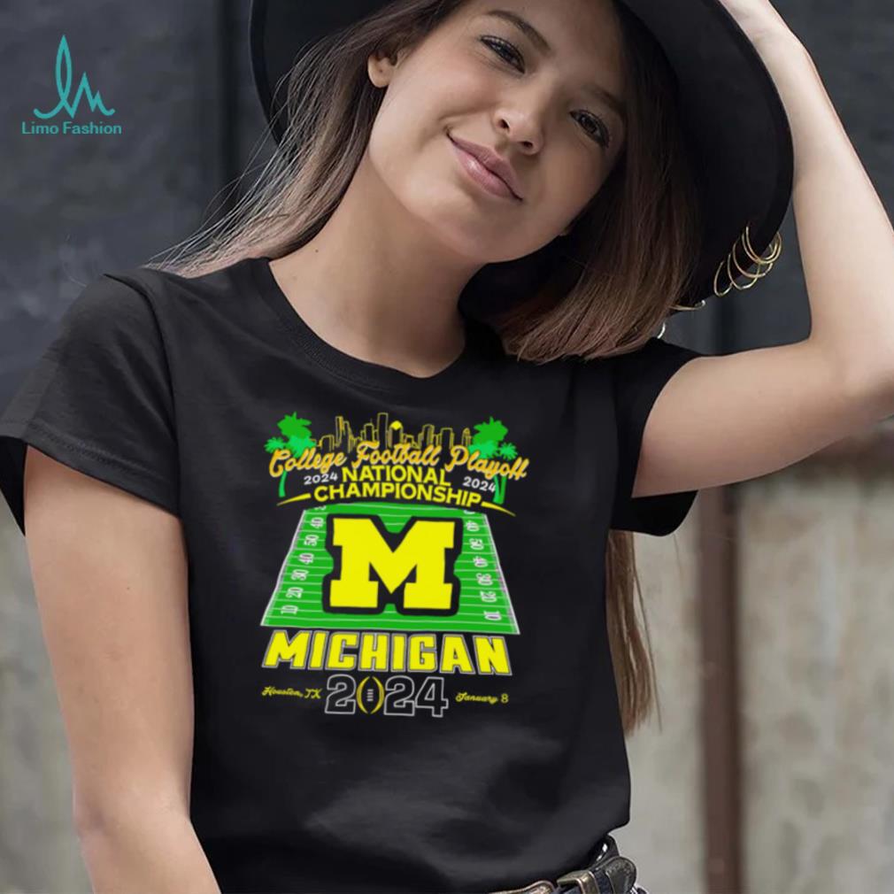 Michigan college football playoff 2024 National Championship skyline logo shirt Michigan college football playoff 2024 National Championship skyline logo shirt