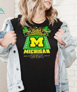 Michigan college football playoff 2024 National Championship skyline logo shirt