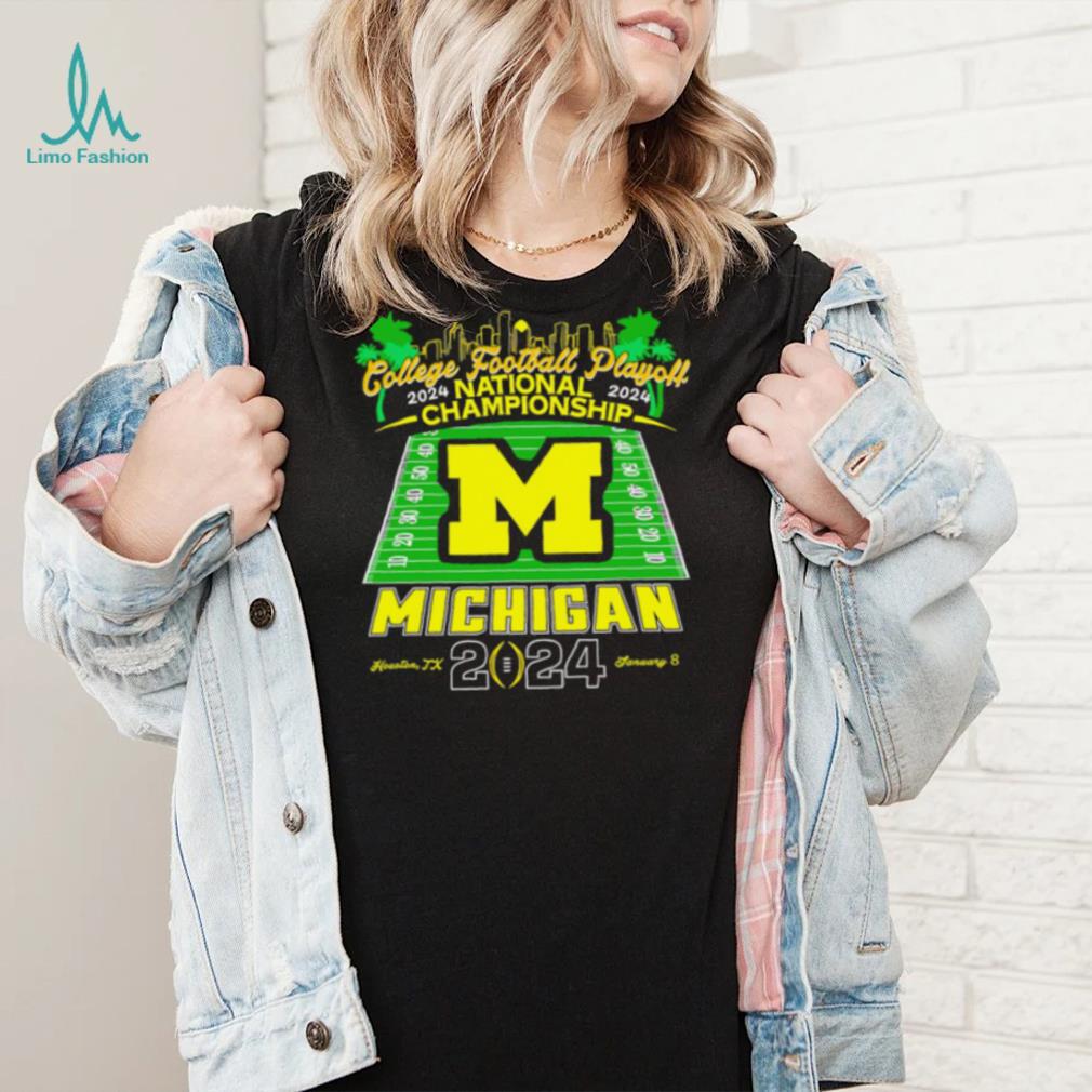Michigan college football playoff 2024 National Championship skyline logo shirt Michigan college football playoff 2024 National Championship skyline logo shirt