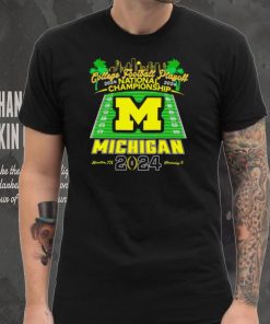 Michigan college football playoff 2024 National Championship skyline logo shirt