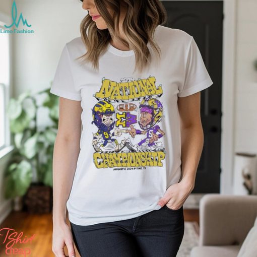 Michigan vs Washington Caricature Cartoon Shirt