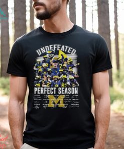 Michigan wolverines all team undefeated perfect season signatures 2024 shirt, hoodie, sweater, long sleeve and tank top Michigan wolverines all team undefeated perfect season signatures 2024 shirt