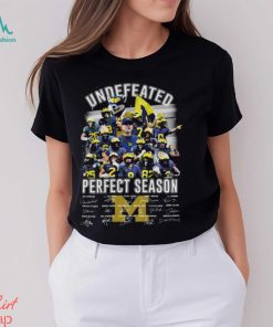 Michigan wolverines all team undefeated perfect season signatures 2024 shirt, hoodie, sweater, long sleeve and tank top Michigan wolverines all team undefeated perfect season signatures 2024 shirt