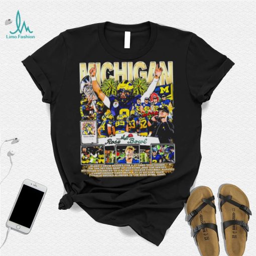 Michigan – rose bowl blake corum rushed for a 17 yard touchdown on the second snap of overtime shirt