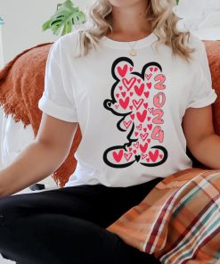 Mickey And Minnie Happy 2024 Valentine's Day Tshirt